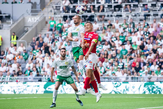 Hammarbys Veton Berisha och Degerfors Gustaf Lagerbielke