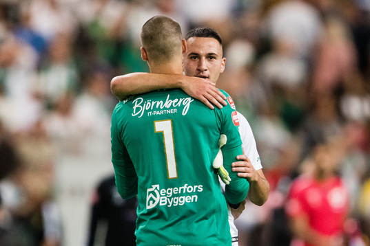 Hammarbys Abdelrahman Saidi kramar om Degerfors målvakt