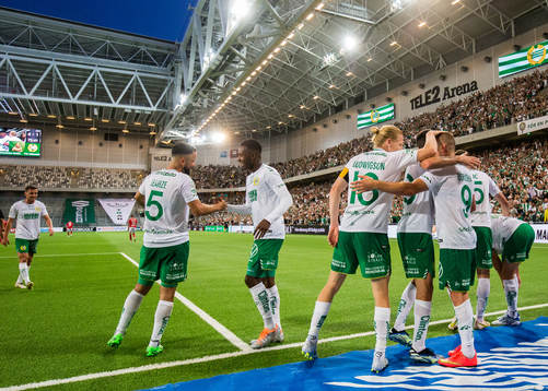 Hammarbys Mohanad Jeahze, Bubacarr Trawally, Gustav
