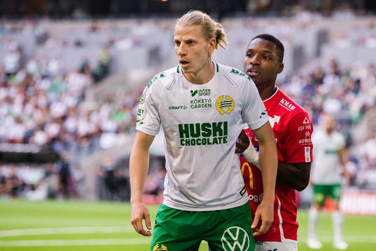 Hammarbys Gustav Ludwigson och Degerfors Joseph-Claude