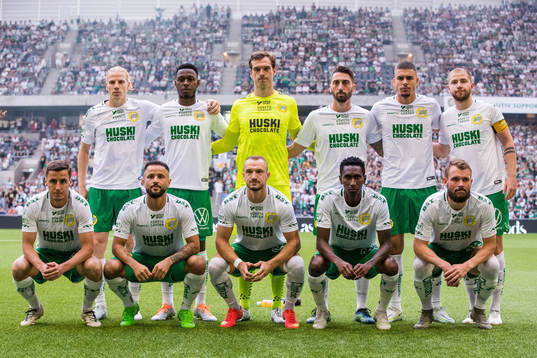 Hammarbys startelva innan fotbollsmatchen i Allsvenskan