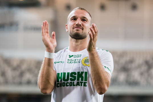 Hammarbys Veton Berisha jublar