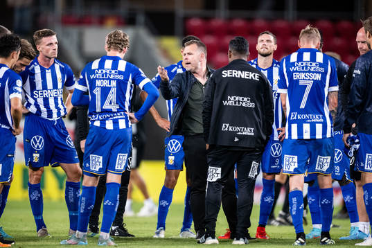 IFK Göteborgs spelare och tränare Mikael Stahre deppar
