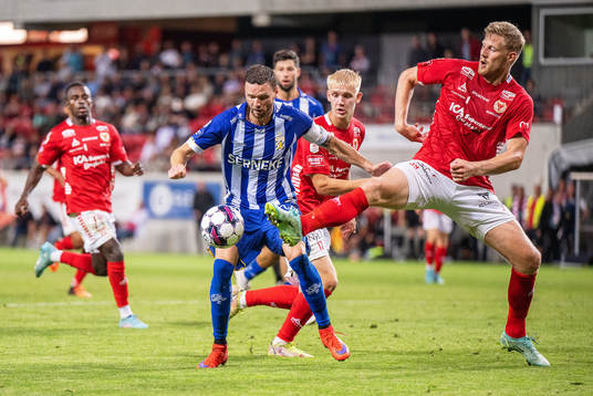 IFK Göteborgs Marcus Berg och Kalmars Lars Sætra