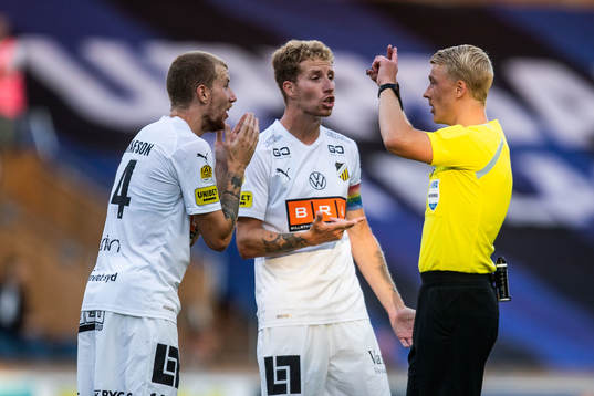 Häckens Simon Gustafson och Samuel Gustafson reagerar på