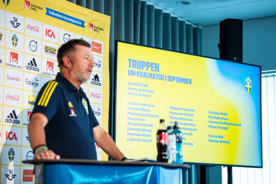 Peter Gerhardsson, head coach of the Swedish women's