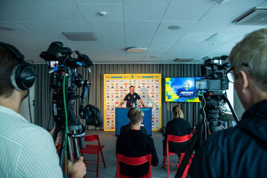 Peter Gerhardsson, head coach of the Swedish women's