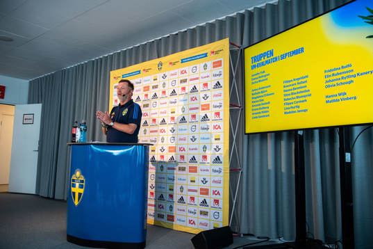 Peter Gerhardsson, head coach of the Swedish women's
