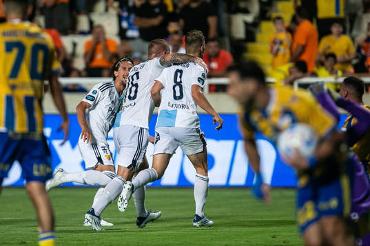 Elias Andersson of Djurgården celebrates