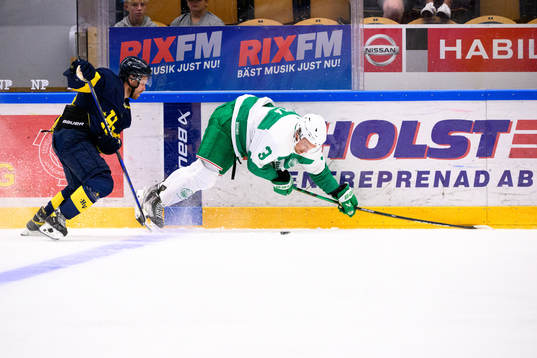 HV71s Mattias Tedenby och Rögles Michael Kapla