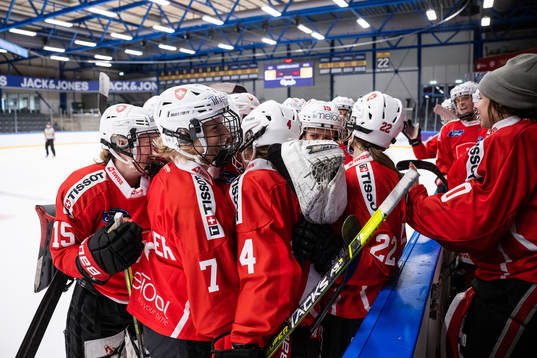 Players of Switzerland celebrate