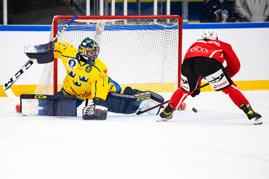 goaltender Ida Boman of Sweden