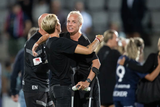 Rosengårds Caroline Seger och sportchef Therese Sjögran