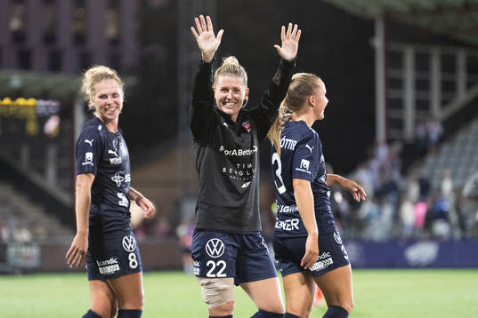 Rosengårds Olivia Schough jublar