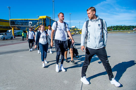 Ola Toivonen and Felix Beijmo of Malmö FF