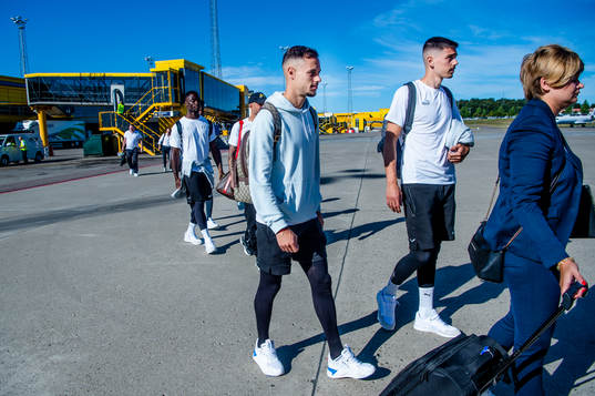 Veljko Birmancevic and Dennis Hadzikadunic of Malmö FF