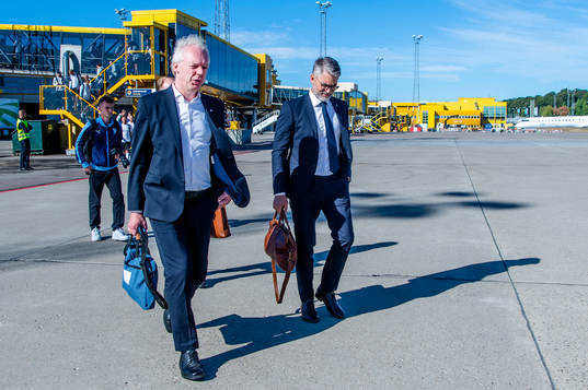 Pontus Hansson and Niclas Carlnén of Malmö FF