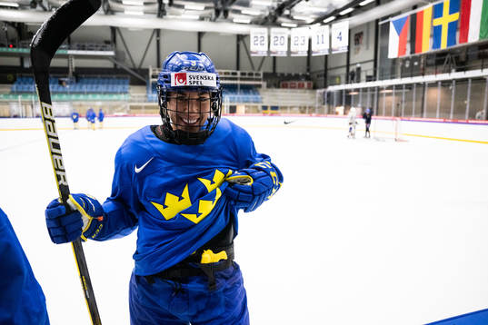 Anna Kjellbin of the Swedish women's national ice hockey