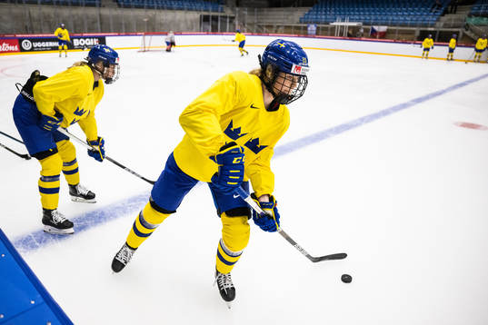 Paula Bergström of the Swedish women's national ice hockey