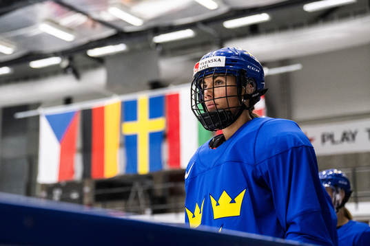 Anna Kjellbin of the Swedish women's national ice hockey