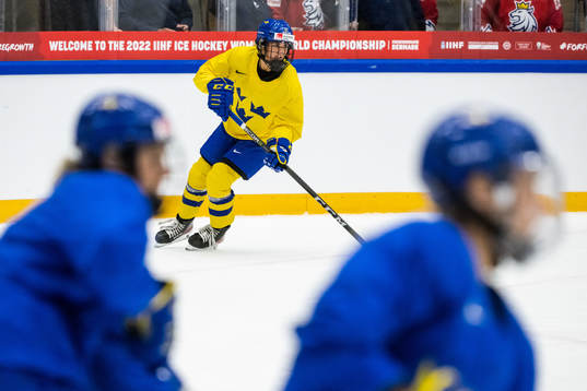 Sofie Lundin of the Swedish women's national ice hockey team