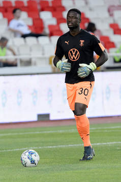 Goalkeeper Ismael Diawara of Malmö FF