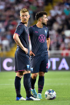 Anders Christiansen and Moustafa Zeidan of Malmö FF look