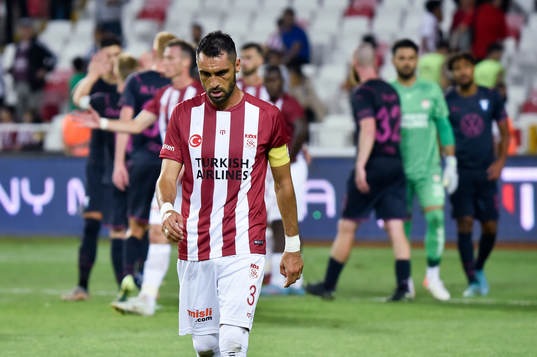 Uğur Çiftçi of Sivasspor looks dejected