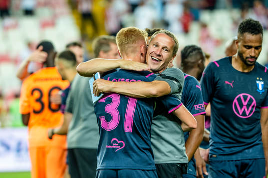 Hugo Larsson and assisterande tränare Nikola Trajkovic of