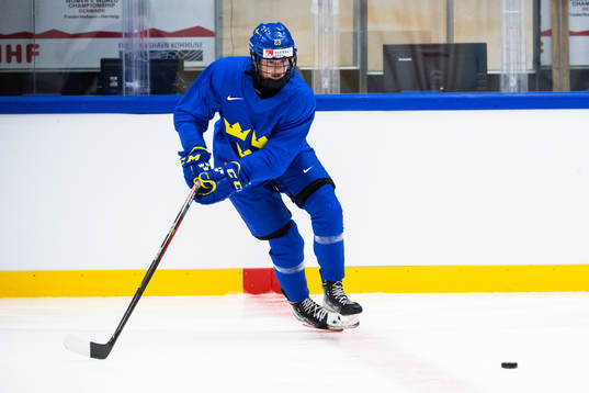 Thea Johansson of Sweden at a practice session