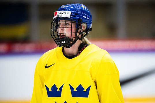Olivia Carlsson of Sweden at a practice session