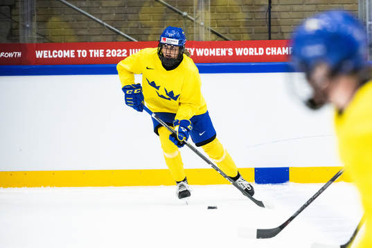 Sofie Lundin of Sweden at a practice session