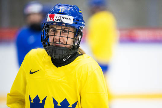 Sofie Lundin of Sweden at a practice session