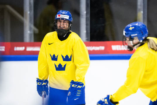 Sofie Lundin of Sweden at a practice session