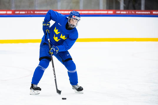 Jessica Adolfsson of Sweden at a practice session