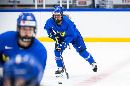 Celine Tedenby of Sweden at a practice session