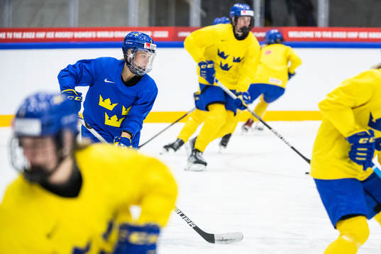 Ebba Berglund of Sweden at a practice session