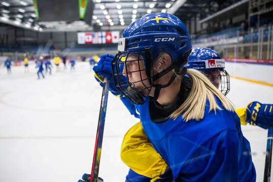 Thea Johansson of Sweden at a practice session