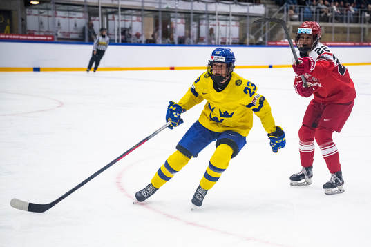 Thea Johansson of Sweden and Sofie Skott of Denmark