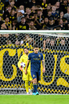 Nicolas Stefanelli of AIK looks dejected