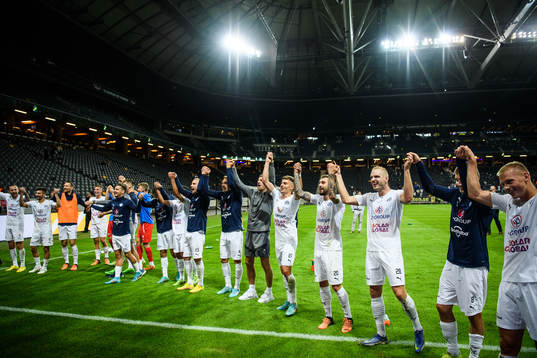Player of Slovacko celebrates