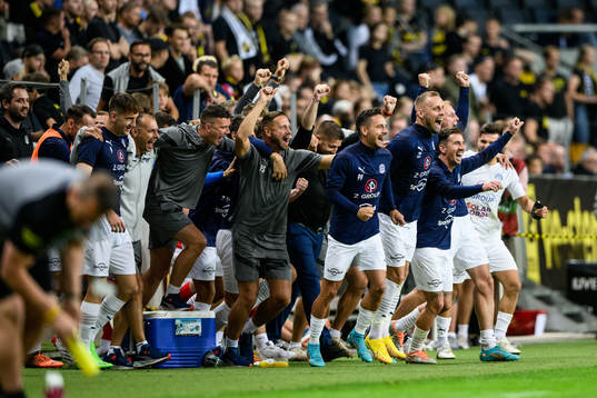 Players of Slovacko celebrate