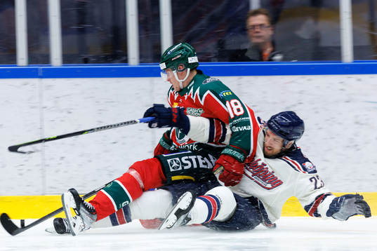 Frölundas Lucas Nordsäter  och Linköpings Stefan Matteau