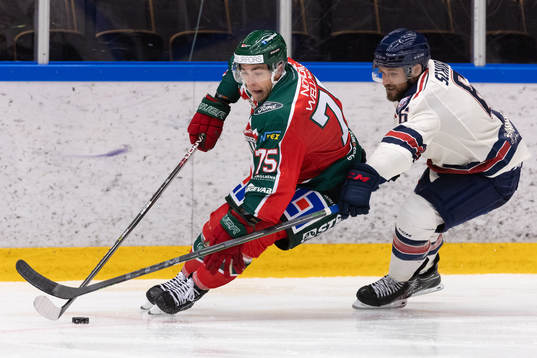 Frölundas Radan Lenc och Linköpings Craig Shira