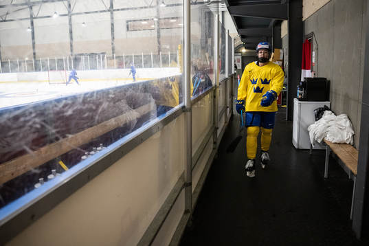 Mina Waxin of Sweden at a practice session
