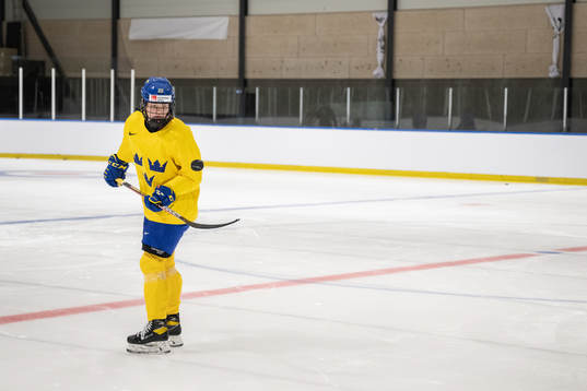 Paula Bergström of Sweden at a practice session