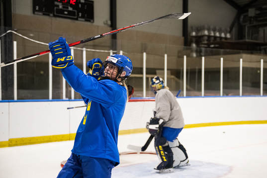 Thea Johansson of Sweden at a practice session