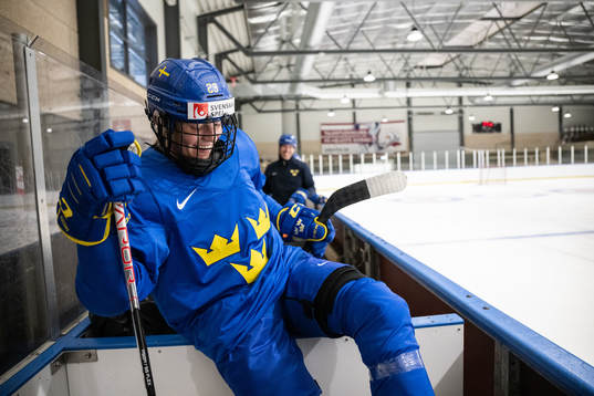 Thea Johansson of Sweden at a practice session