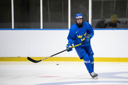 Anna Kjellbin of Sweden at a practice session