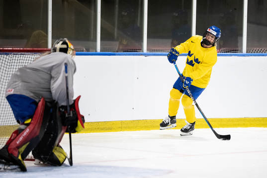Mina Waxin of Sweden at a practice session